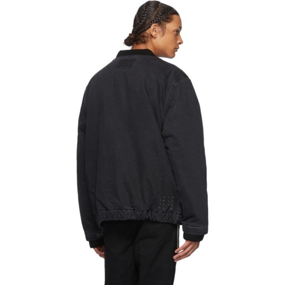 Ksubi Black Hoodrat Krow Reversible Bomber Jacket Size Large 100% Auth Like New - Picture 2 of 6